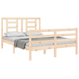 Bed Frame without Mattress 140x190 cm Solid Wood 3194681