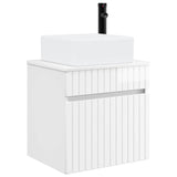 Wall-mounted Sink Vanity High Gloss White 49 x 41 x 63 cm 890566