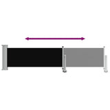Patio Retractable Side Awning 60x300 cm Black 48352