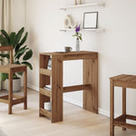 ZNTS Bar Table with Racks Artisan Oak 90x40x103.5 cm Engineered Wood 854381