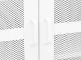 Industrial Storage Chest White Metal 339622