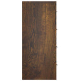 Sideboard with 4 Drawers 60x30.5x71 cm Smoked Oak 342580