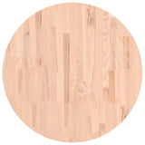 Table Top 70x4 cm Round Solid Wood Beech 355924
