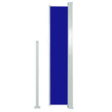 Patio Retractable Side Awning 160x500 cm Blue 317924