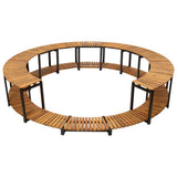 Spa Surround 273x53 cm Solid Acacia Wood 310091
