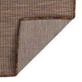 Outdoor Flatweave Rug 140x200 cm Brown 340789