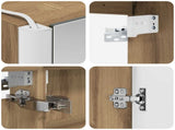 Bathroom Cabinet Set 5 pcs Artisan Oak Engineered Wood 3406454