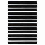 Self-adhesive Door Brush Seals 12 pcs Silver 100 cm 42019473