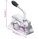 Jockey Wheel 48 mm with 2 Support Tubes and 3 Split Clamps 3214426