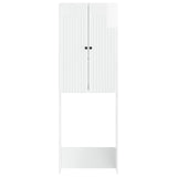 Toilet Cabinet ALKMAAR High Gloss White 66 x 25.5 x 190 cm 896259