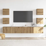 Wall Mounted TV cabinets 6 pcs Artisan Oak Engineered Wood 3328970