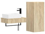 Bathroom Furniture Set 2 pcs Sonoma Oak 33 x 34.5 x 100 cm 3406105