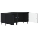 TV Cabinet Black Engineered Wood 896456