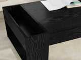 Coffee Table Black Oak 110 x 50 x 41 cm Engineered Wood 8000157