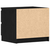 Bedside Cabinet with Drawer 2 pcs Black Oak 50 x 40 x 43.5 cm 862612
