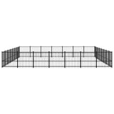 Outdoor Dog Kennel Steel 52.69 m 3124651