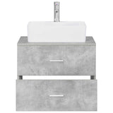 Bathroom Furniture Set Concrete Grey Engineered Wood 3404385
