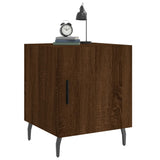 Bedside Cabinets 2 pcs Brown Oak 40x40x50 cm Engineered Wood 827611