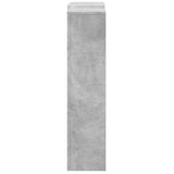Radiator Cover Concrete Grey 205x21.5x83.5 cm Engineered Wood 852765
