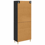Highboard Black Oak 69.5 x 34 x 180 cm Engineered Wood 3416205