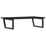 ZNTS Basin Shelf Wall Mounted Steel and Solid Wood Oak 3302663