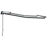Awning Frame Retractable Manual Anthracite 3.5 x 2 m Metal 42002546