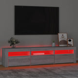 TV Cabinet with LED Lights Grey Sonoma 180x35x40 cm 3152760