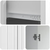 Sideboard High Gloss White 66 x 34.5 x 92 cm Engineered Wood 894409
