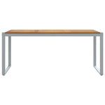 Garden Dining Table Grey 180 x 90 x 75 cm 4010604
