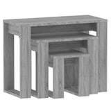 Nesting Tables 3 pcs Grey Sonoma Engineered Wood 815223