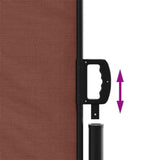 Retractable Side Awning Brown 160x600 cm 4004629