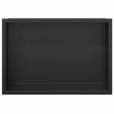 Shower Niche Black 30 x 20 x 9.5 cm Stainless Steel 42012660