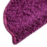 Stair Mats 10 pcs 56x17x3 cm Violet Half Round 149793