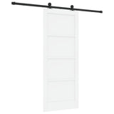 Sliding Door ORKDAL White 83 x 202 cm Solid Pine Wood 3445497