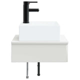 Wall-Mounted Wash Basin High Gloss White 40 x 41 x 39 cm 890202