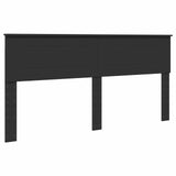 Bed Frame with Headboard Black 180 x 200 cm Engineered wood 3407842