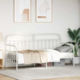 Daybed Frame White 80 x 200 cm Powder-Coated Steel 42002643