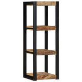Wall Shelf 35x35x100 cm Solid Rough Wood Mango 4015935