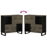 Sideboard Black 80x33x75 cm Solid Wood Mango 4017711