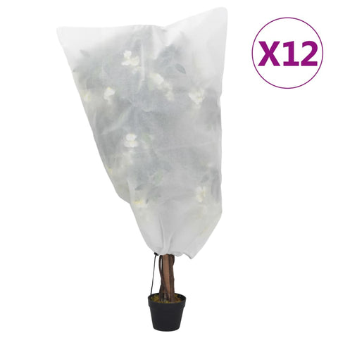 Plant Fleece Covers with Drawstring 12 pcs 70 g/m² 0.8x1.2 m 3203547