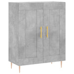 Highboard Concrete Grey 69.5x34x180 cm Engineered Wood 3189945