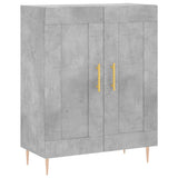 Highboard Concrete Grey 69.5x34x180 cm Engineered Wood 3189945
