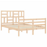 Bed Frame without Mattress 140x200 cm Solid Wood 3194896