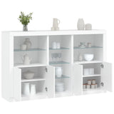 Sideboard with LED Lights White 162x37x100 cm 3209170