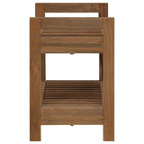 Bathroom Shelf Natural 45 x 30 x 45 cm Solid Teak Wood 42024275
