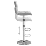 Bar Stools 2 pcs Light Grey Velvet 333687