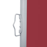 Retractable Side Awning Red 100x1000 cm 48477