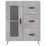 Highboard Concrete Grey 69.5x34x180 cm Engineered Wood 3189481