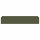 Planter Olive Green 280x80x40 cm Steel 860762