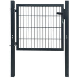 2D Fence Gate Anthracite Grey 106 x 130 cm 141740